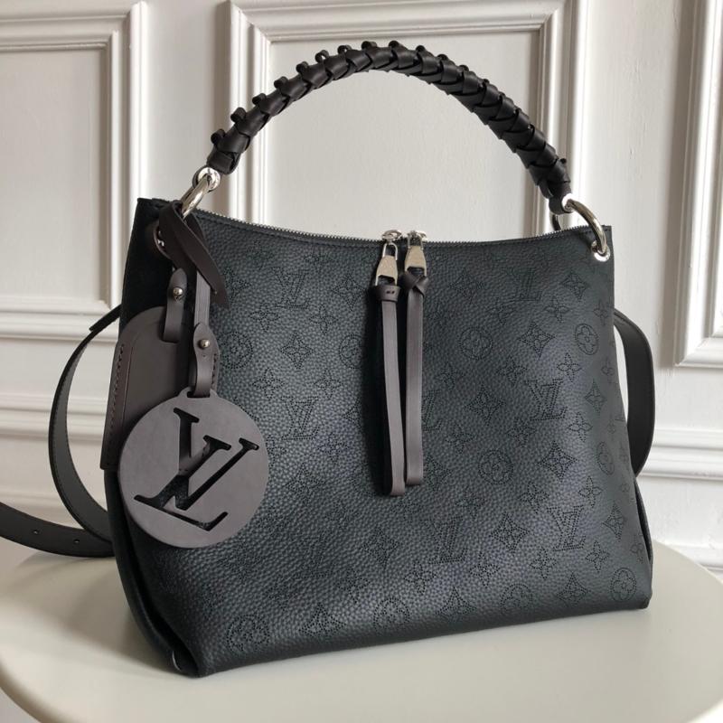 LV Handbags Tote Bags M56073 Full leather hollow punched black